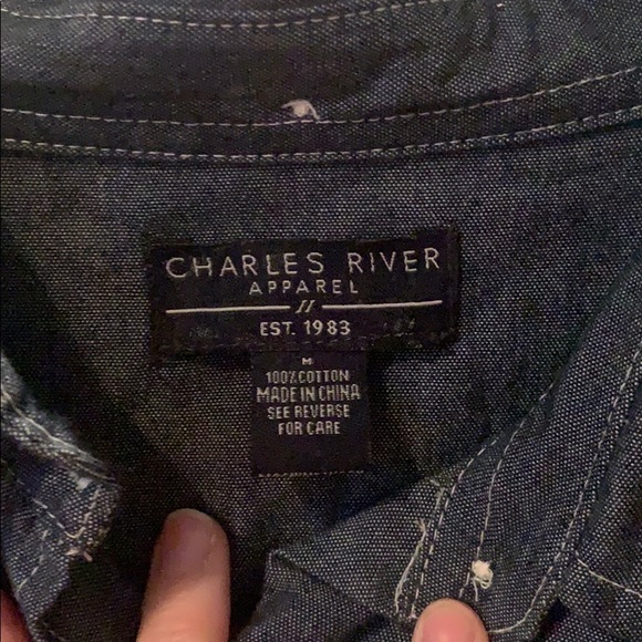 Gamma Phi Beta Denim Button Up - Picture 2 of 2